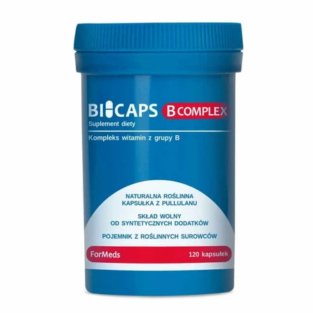 Bicaps B Complex - complex de vitamine B, 120 capsule. Formate