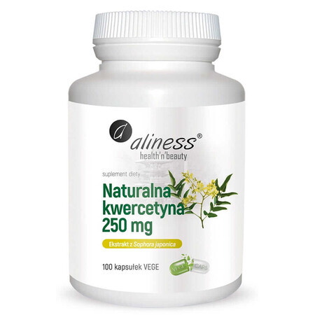 Aliness Quercetin extract natural 250mg 100 veget capsules