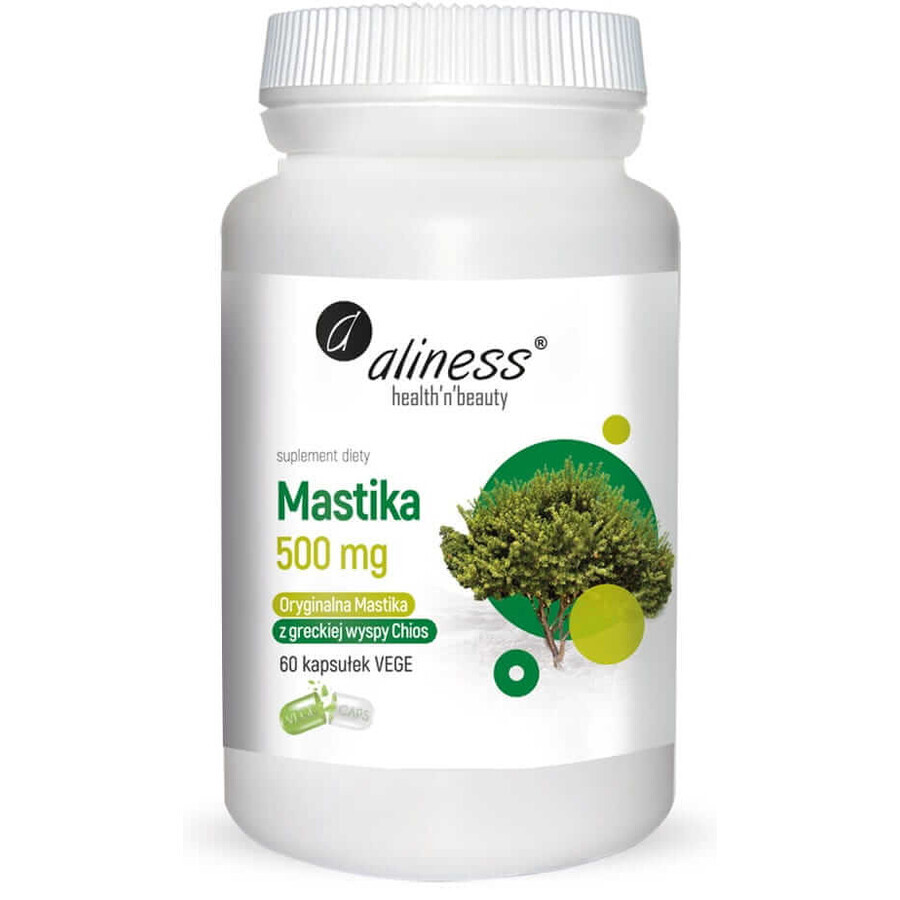 Mastika resina en polvo Pistacia lentiscus 500mg (60 cápsulas) Aliness