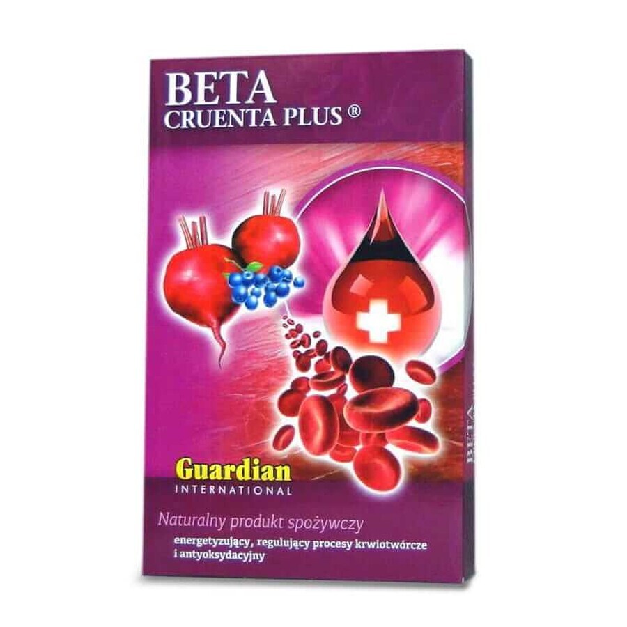 Remolacha liofilizada y micelizada con Chokeberry - Beta Cruenta Plus 500g - cartón, Guardian International