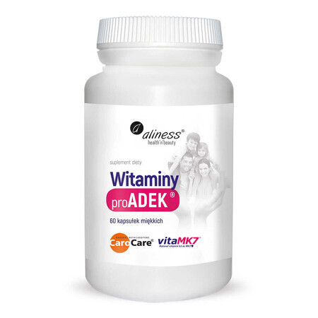 ProADEK Vitamins Beta-carotene D3 VitaMK7 60 capsules Aliness