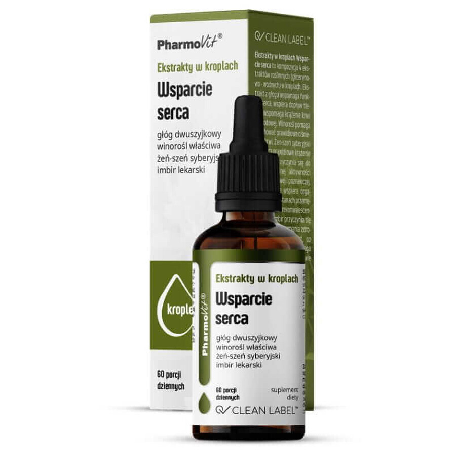 Extrakte in Tropfen Herzunterstützung 30 ml Pharmovit Clean Label