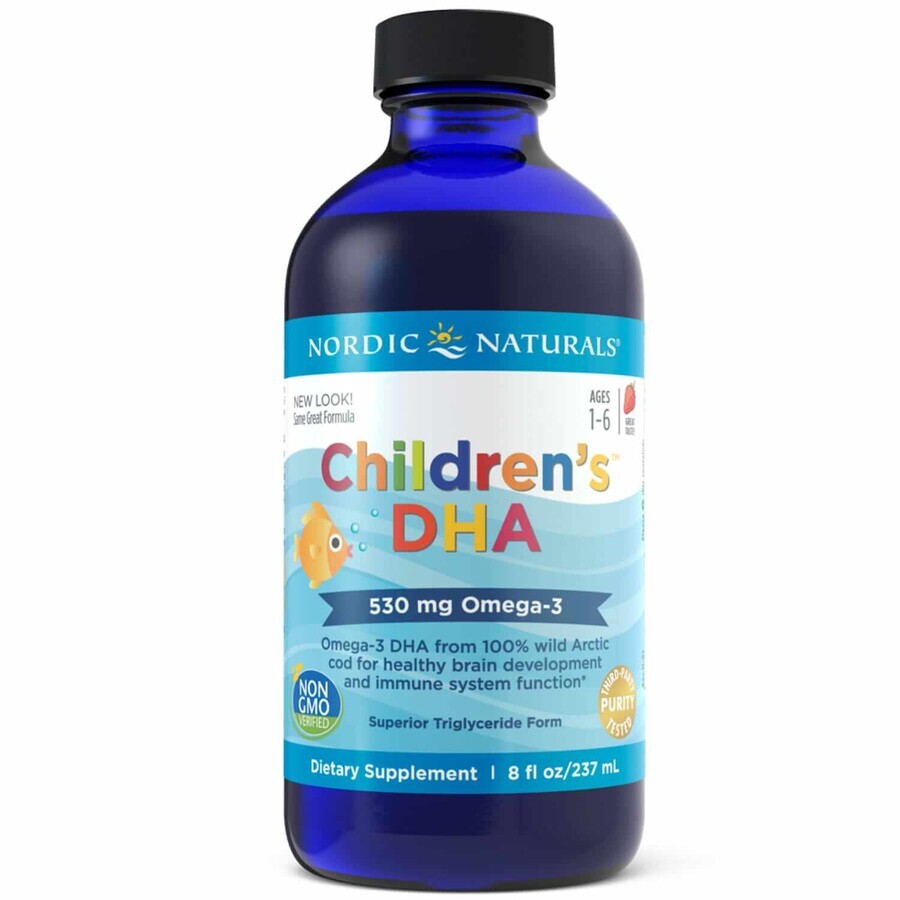 Nordic Naturals DHA für Kinder 530 mg Omega-3 Erdbeere 237 ml