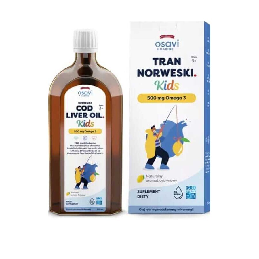 Osavi Tran Norvegian 500 mg Kids Lemon 500 ml