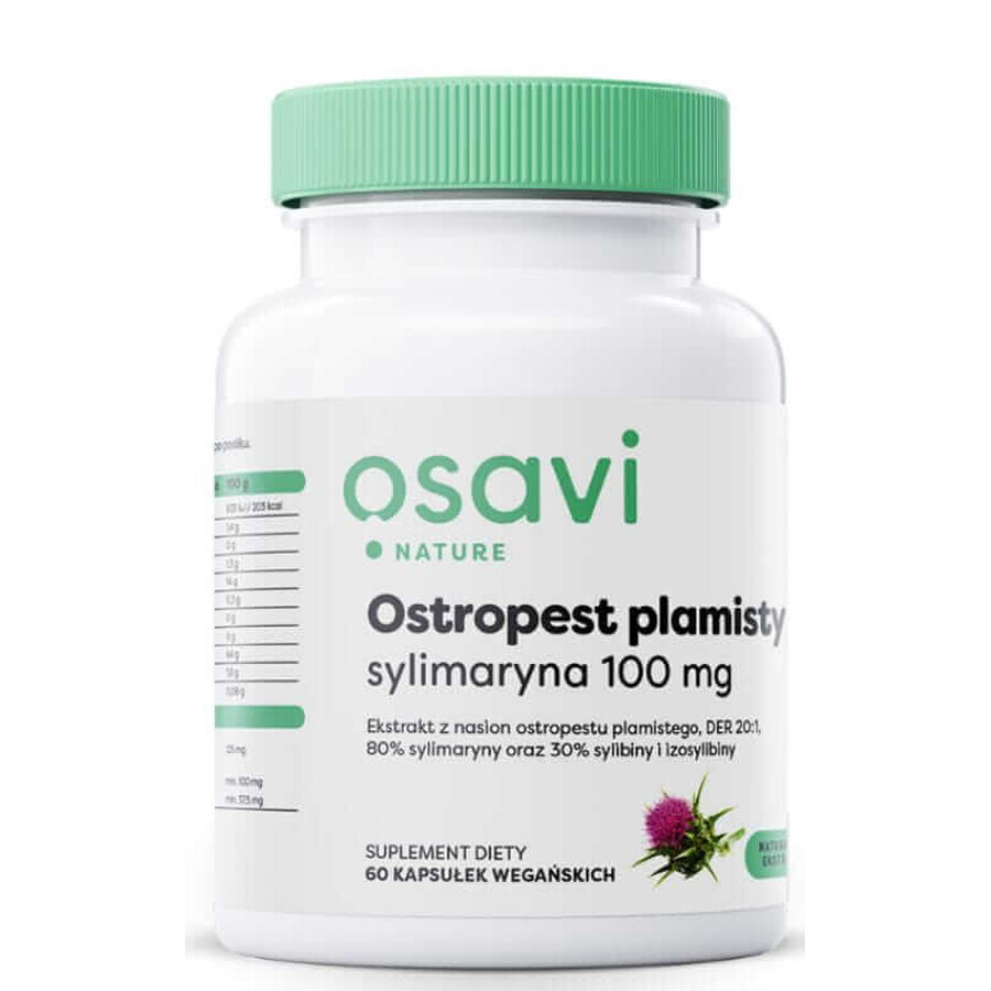 Osavi Milk Thistle Silymarin 100 mg, 120 capsules