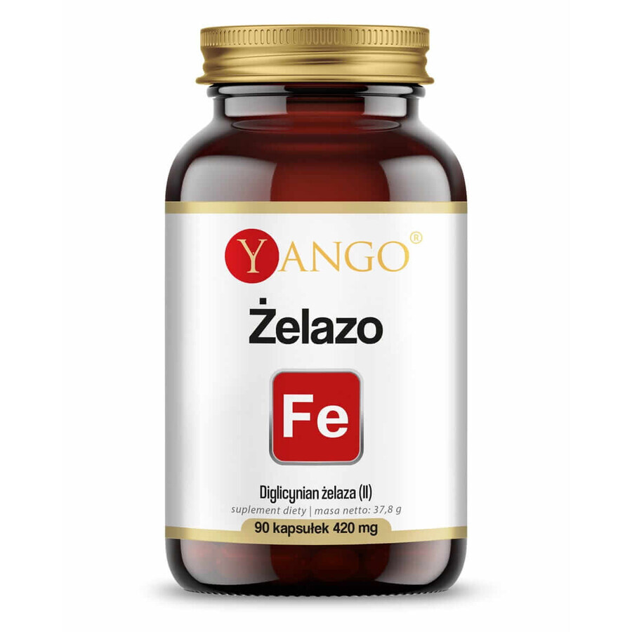 Fer (Fer III diglycinate) 90 gélules Yango