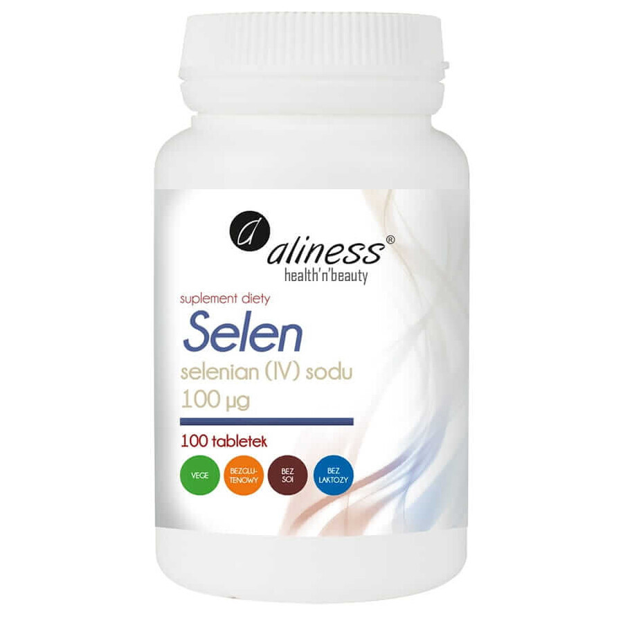 Sodium selenate 100µg, 100 vegetarian tablets - Aliness