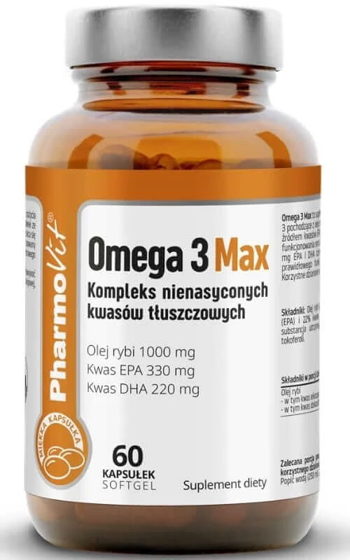 Omega 3 Max 60 Kapseln PharmoVit Clean Label