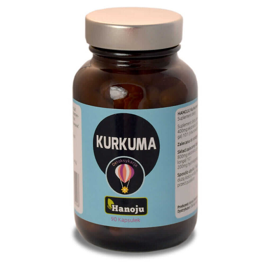 Kurkuma 400mg 90 Kapseln. Hanoju