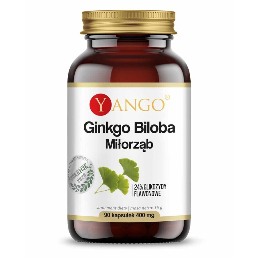 Ginkgo biloba Extrakt 24% (100mg 90 Kapseln) Yango