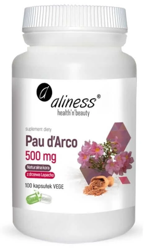 Pau d'Arco (Lapacho-Rindenpulver) 500mg (100 Kapseln) Aliness
