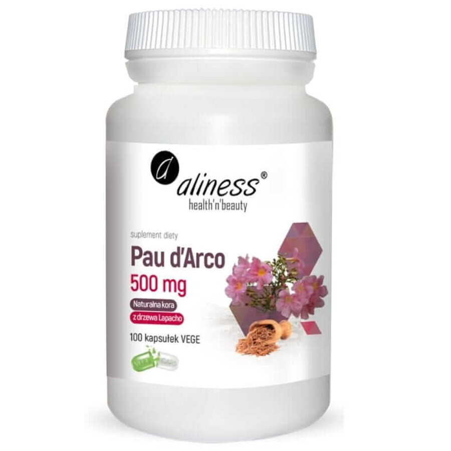 Pau d'Arco (Lapachoschors poeder) 500mg (100 capsules) Aliness