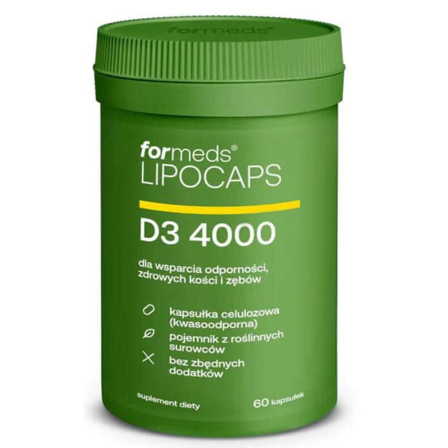 Lipocaps D3 liposomal 4000 IU, 120 capsules, ForMeds