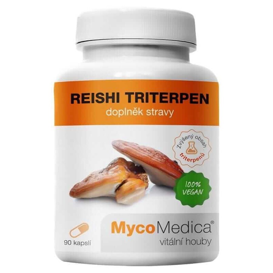 Reishi Triterpen 20% Polysaccharid 10% Triterpene 90 Kapseln MycoMedica