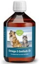 Omega-3 f&#252;r Hunde und Katzen Meeresfisch&#246;l EPA und DHA 500 ml Tierlieb Sanct Bernhard