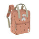 Rucksack Square Happy Prints, Karamell, Laessig