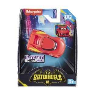 Redbird Batwheels metal racing car, scale 1:55, +3 years, Fisher Price