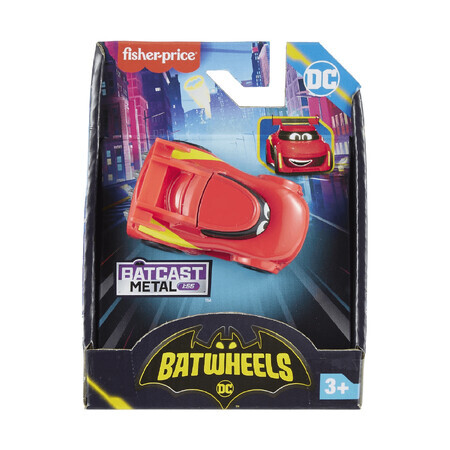 Redbird Batwheels Metall-Rennwagen, Maßstab 1:55, +3 Jahre, Fisher Price