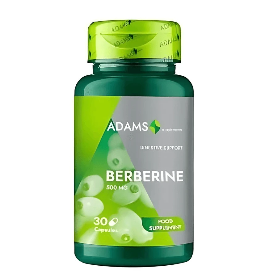 Berberina, 500 mg, 30 capsule, Adams Supplements