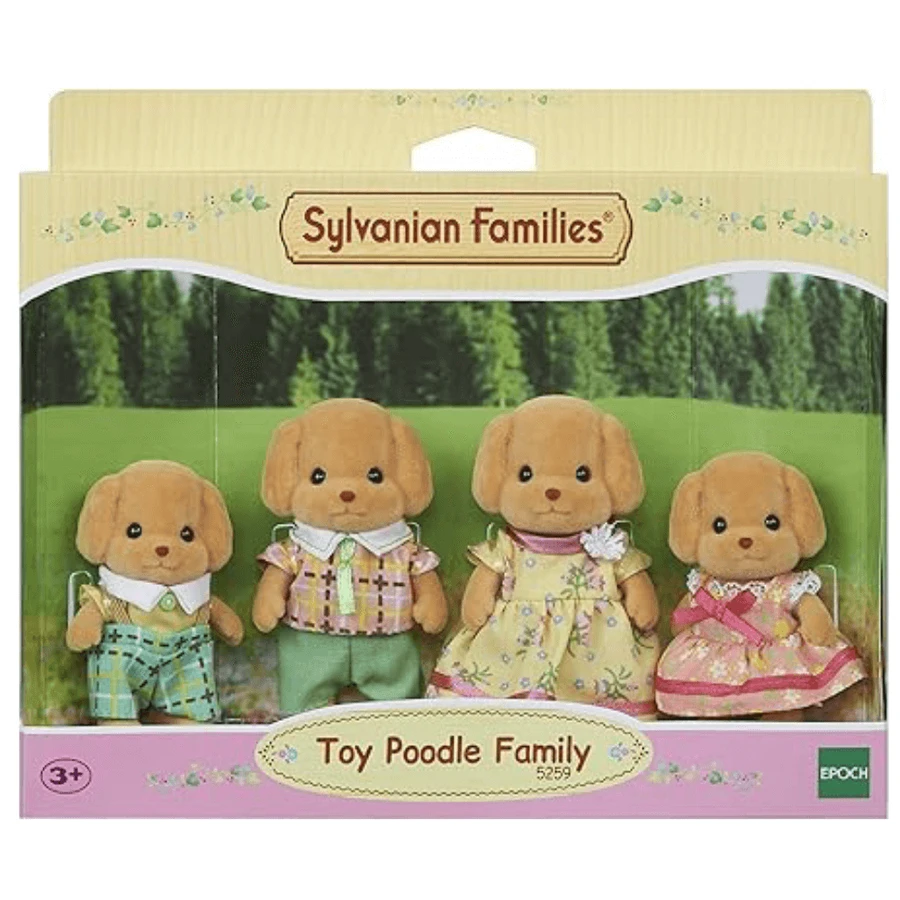 4er-Set Figuren Pudel Pudel Sylvanian Families, +3 Jahre, Epoche