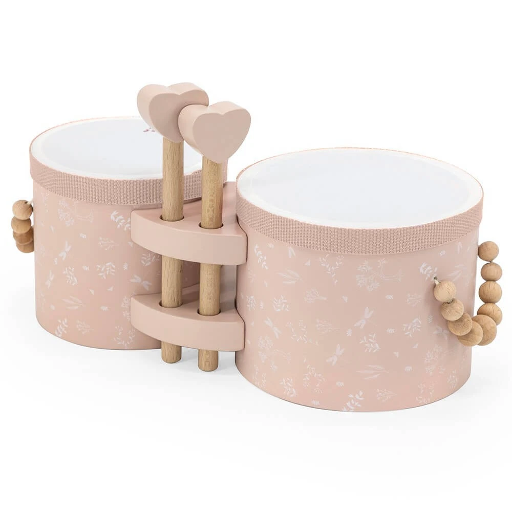 Holzspielzeug Bongos, +18 Monate, Rosa, Label Label
