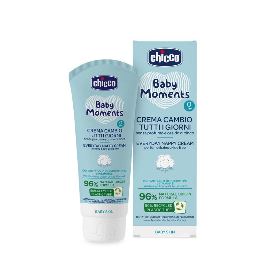 Diaper rash protection cream Baby Moments, + 0 months, 100 ml, Chicco