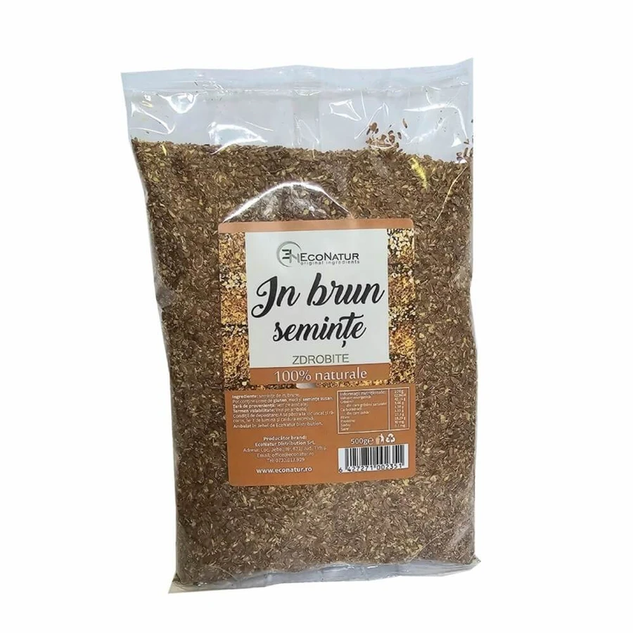 Semillas de lino trituradas, 500 g, Econatur