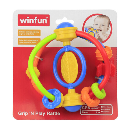 Activity rattle, 0 months+, Winfun