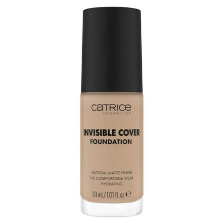 Fond de teint Invisible Cover Foundation, 017N, 30 ml, Catrice