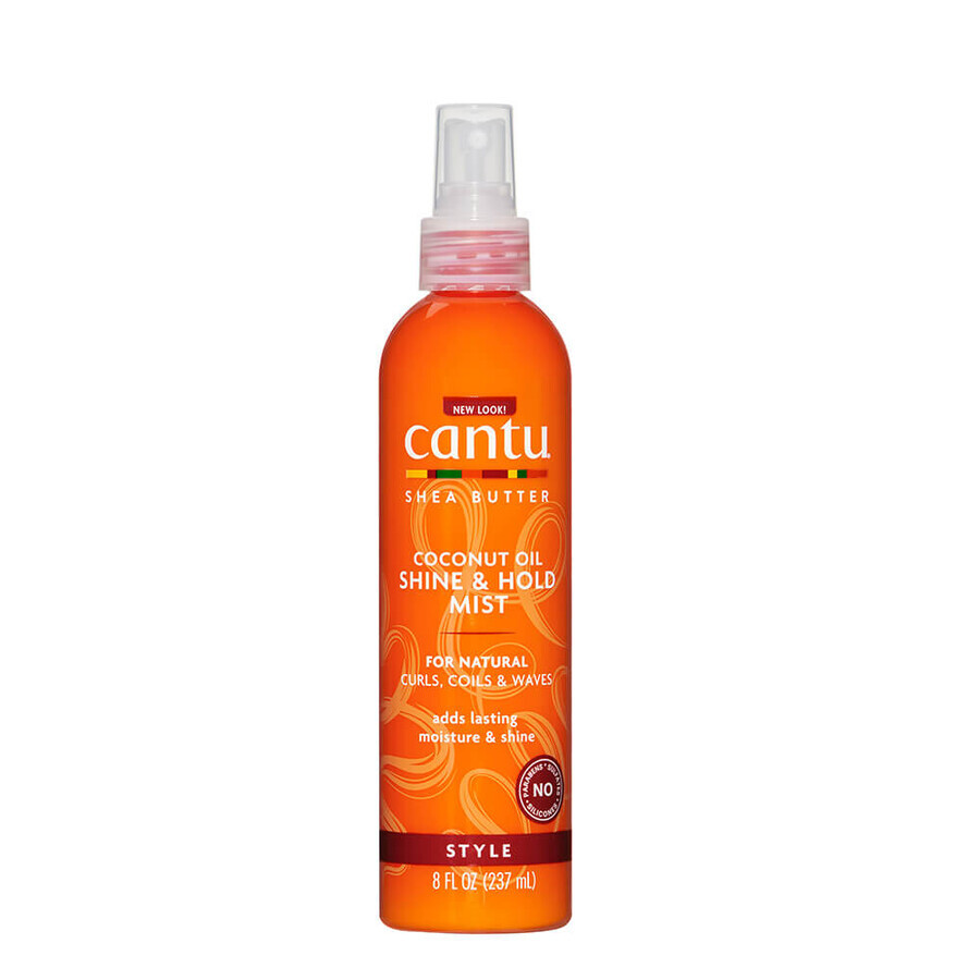 Spray all'olio di cocco Shine & Hold Mist, 237 ml, Cantu