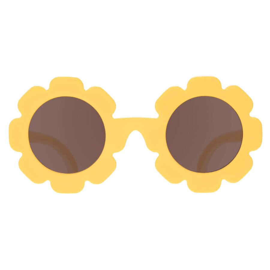 Ultraflexible Sonnenbrille mit bernsteinfarbenen Gläsern für Kinder, 0-2 Jahre, Sweet Sunflower, Babiators