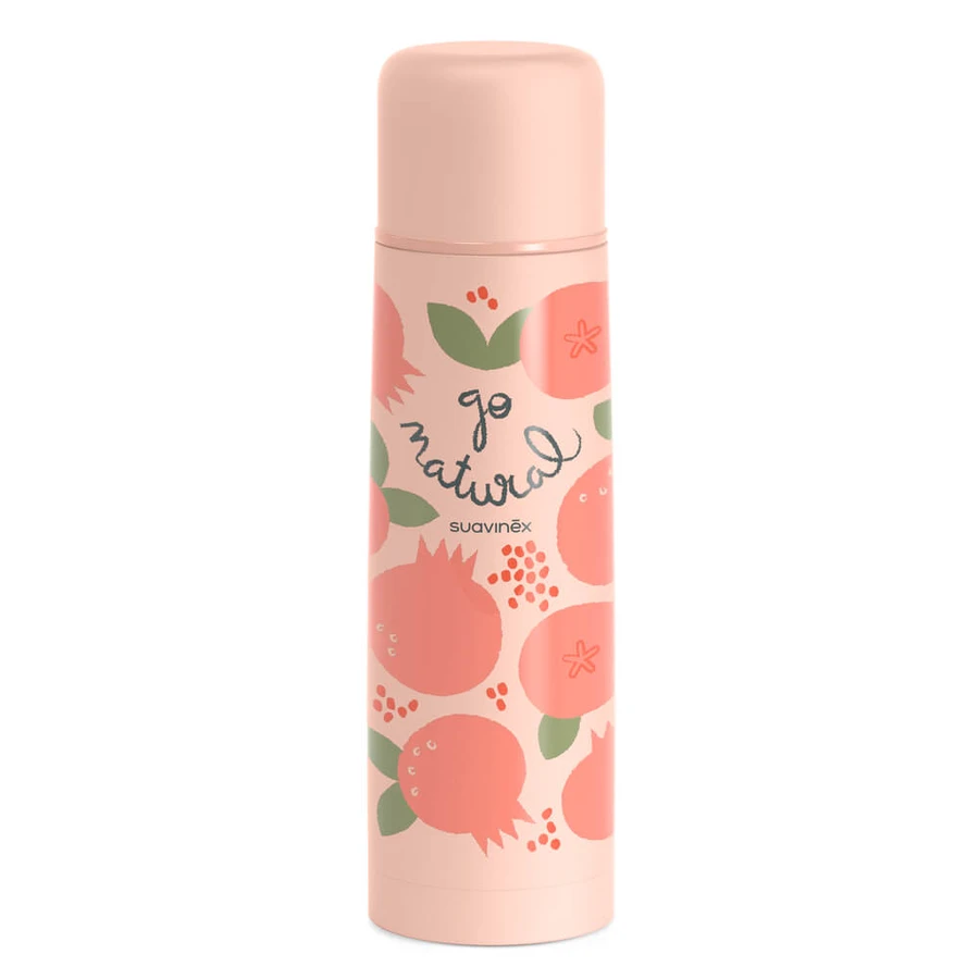 Thermos pour boissons Go Natural, Grenade, 500 ml, Suavinex
