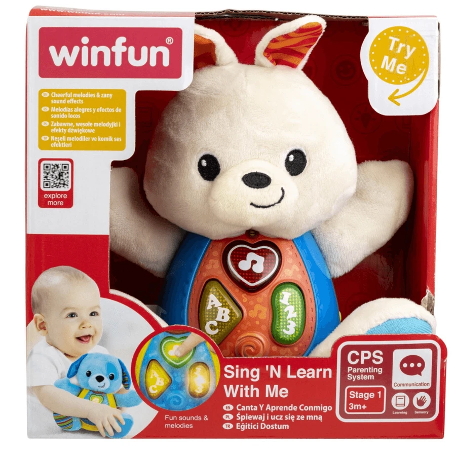 Sing and Learn with Bouncy Rabbit, 3 months+, Winfun