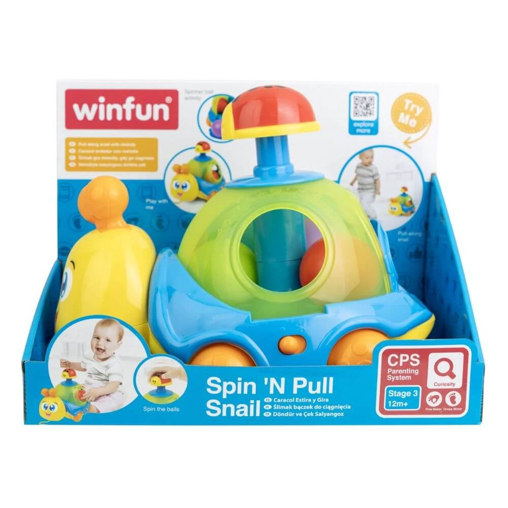 Schnecke Nachziehspielzeug, +12 Monate, Winfun