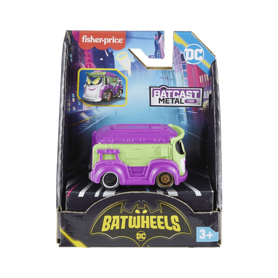 Joker's Van Prank Metallspielzeug Auto Maßstab 1:55, +3 Jahre, Fisher Price