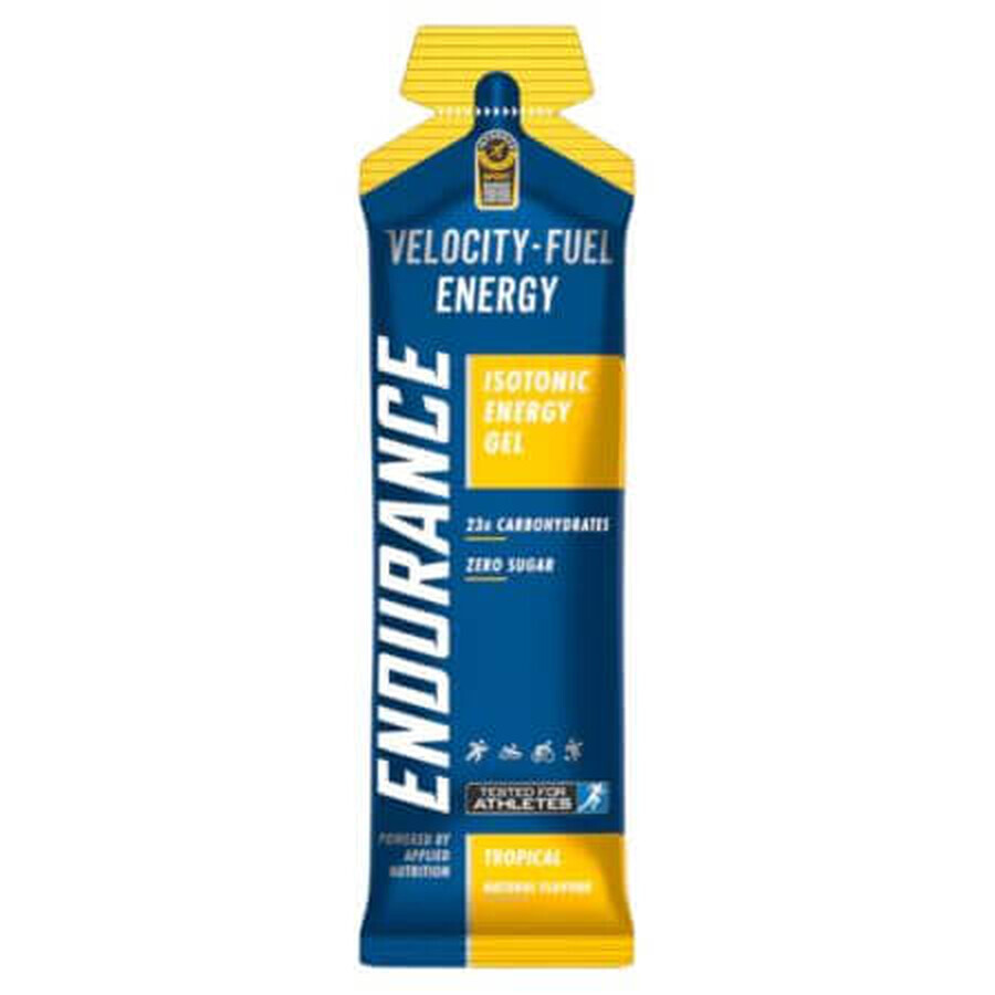 Velocity Fuel Energising Gel Energy Endurance, 60 g, Tropical, Applied Nutrition