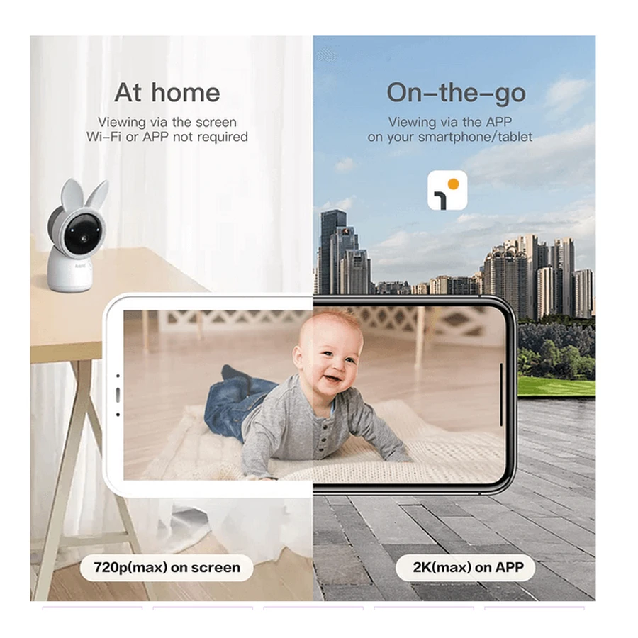 Alnany-cam 2k UHD Wi-Fi Smart Surveillance Camera, Arenti