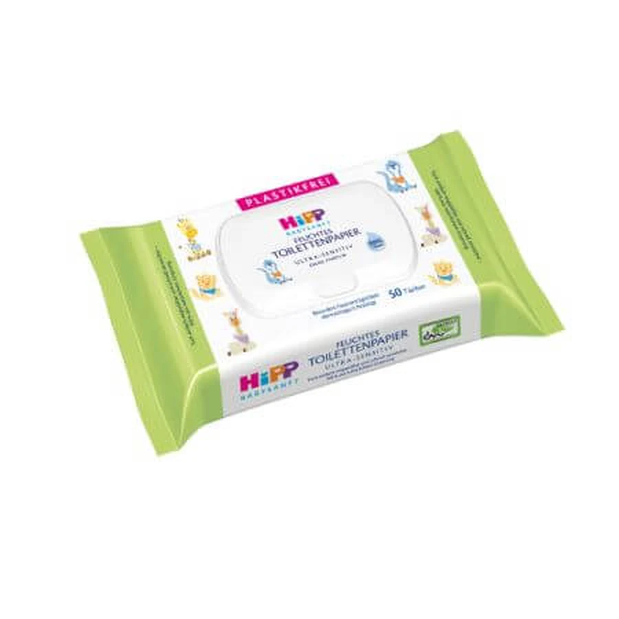Nat toiletpapier, 50 stuks, Hipp