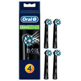 Recharges pour brosse à dents électrique Cross Action, noir 4 pièces, Oral-B