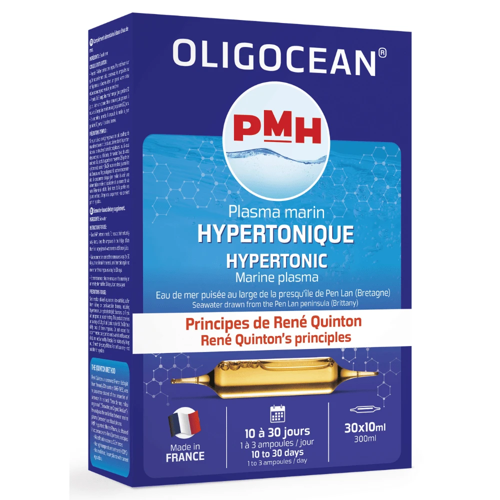 Oligocean Hypertonisches Meeresplasma, Quinton Methode, 30 Fläschchen x 10ml, SuperDiet