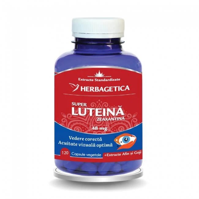Super Lutein Zeaxanthin, 120 vegetarische Kapseln, Herbagetica