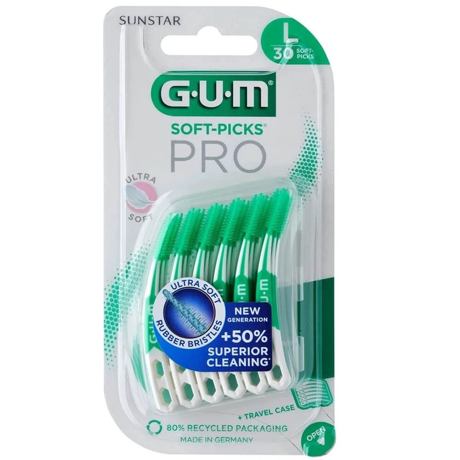 Interdental brushes GUM Ultra Soft Picks PRO, L, 30 pieces, Sunstar Gum