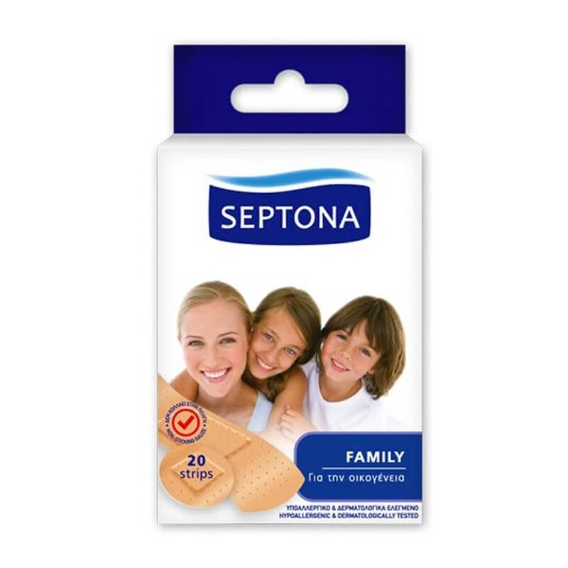 Plasturi verschiedene Formen und Größen Familie, 20 Stück, Septona
