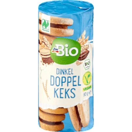 dmBio Herbatniki orkiszowe z kremem kakaowym 30%, 90 g: ceny i cechy