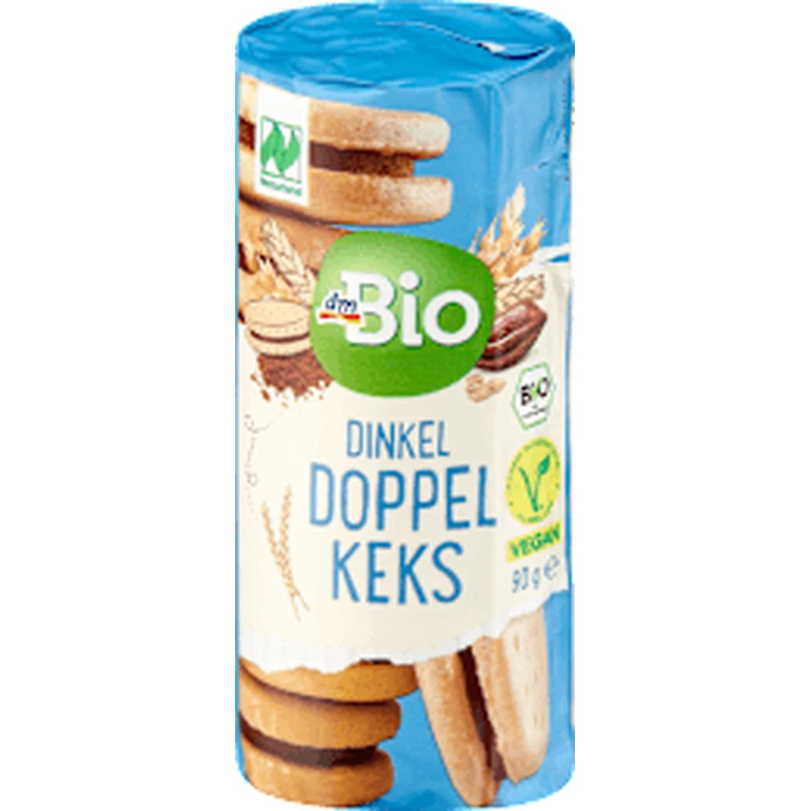 dmBio Herbatniki orkiszowe z kremem kakaowym 30%, 90 g: ceny i cechy