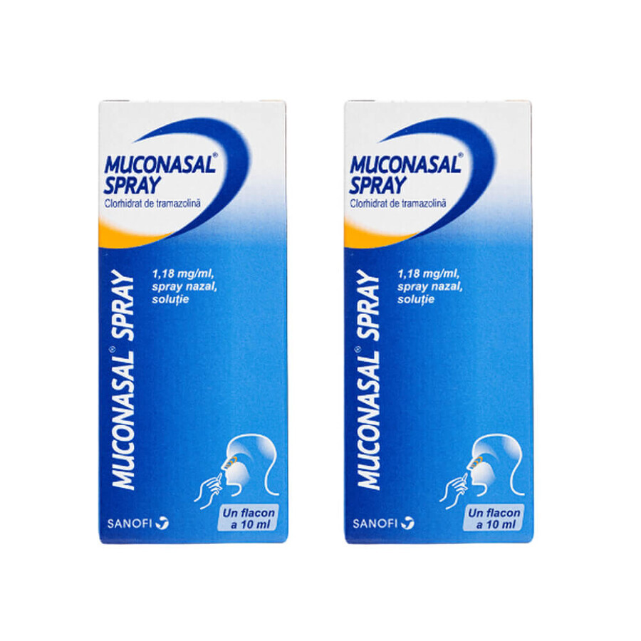 Muconasal Spray 1,18 mg Nasenspray, 2 x 10 ml, Sanofi