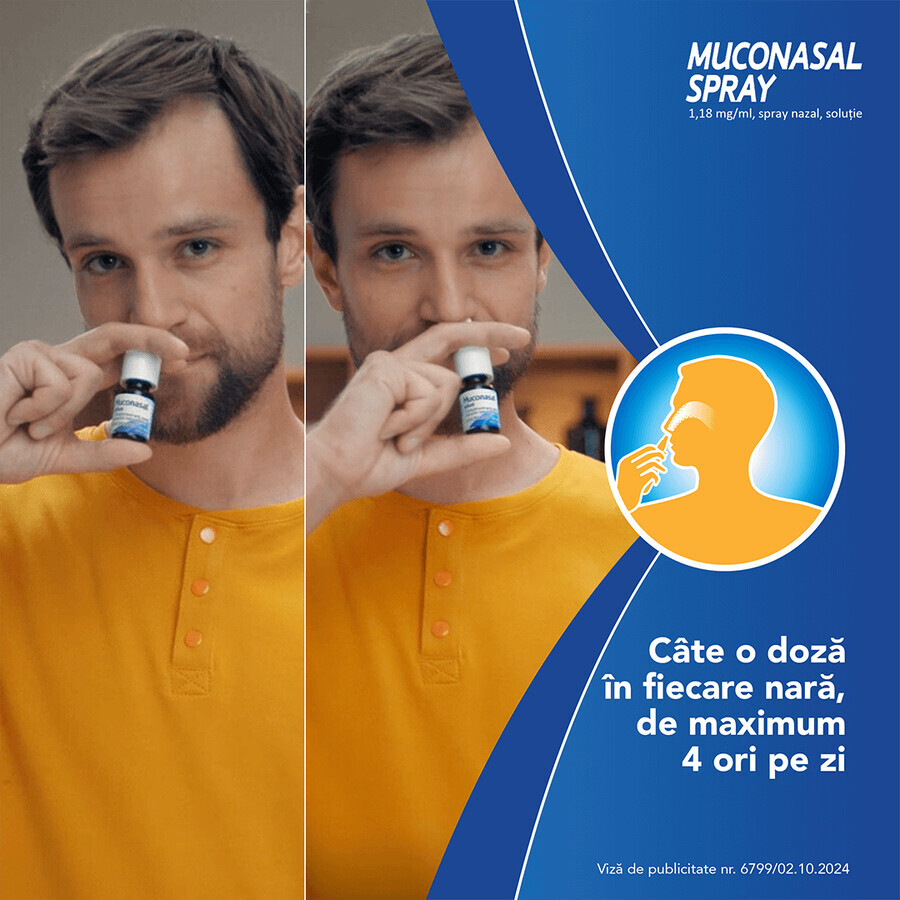 Muconasal Spray 1,18 mg Nasenspray, 2 x 10 ml, Sanofi