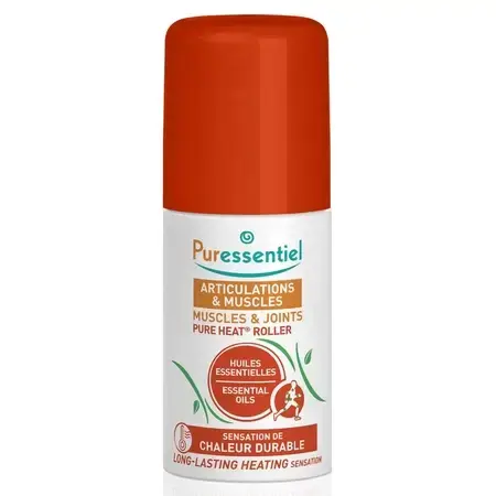 Pure Heat Muscle & Joints Roll-on, 75 ml, Puressentiel