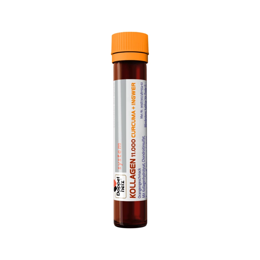 Kollagen 11000 Plus Curcuma + Ghimbir, 30 flacoane, Doppelherz