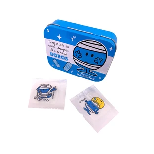 Schachtel mit Mr Men Bump Tattoo Bandagen, 24 Stück, Take Kare